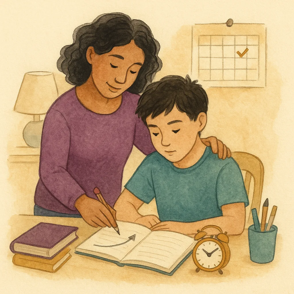 Illustration for How Parents Can Support a Child During Exam Season