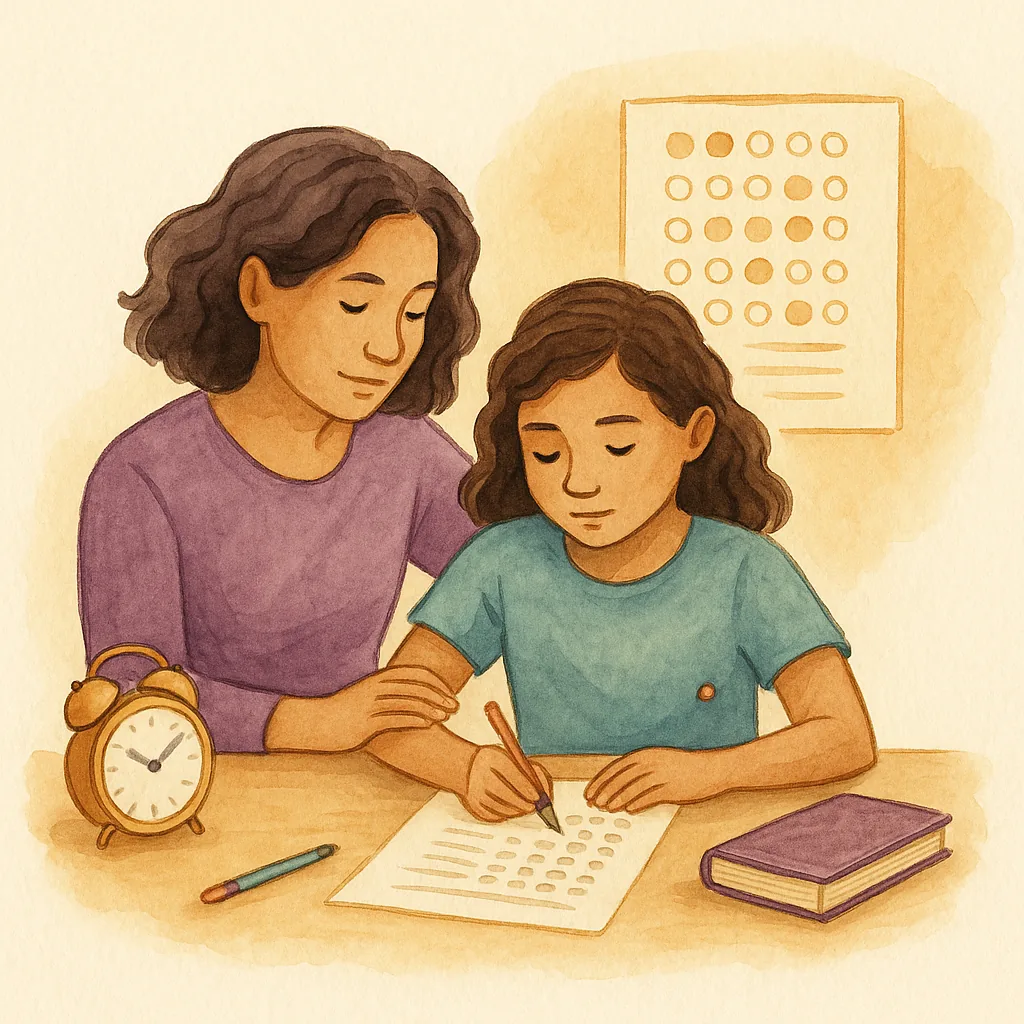 Illustration for How to Support Your Child Before State Standardized Testing