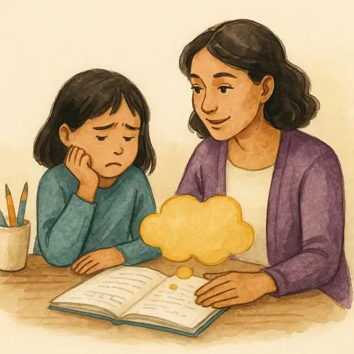 Illustration for What to Say When Your Child Says ‘I’m Bad at Math’
