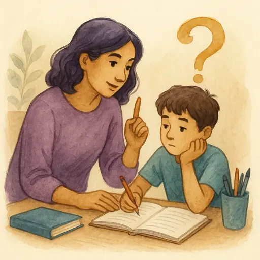 Illustration for How to Help With Homework Without Giving Away the Answer