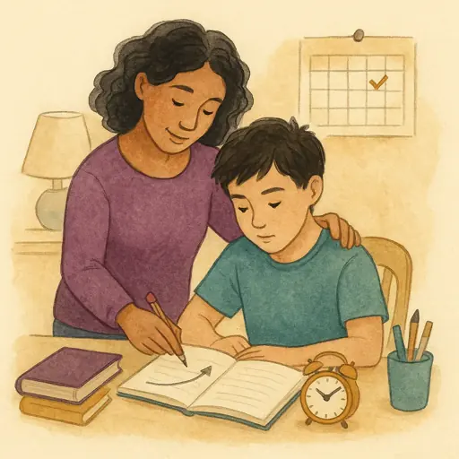Illustration for How Parents Can Support a Child During Exam Season