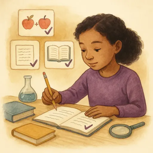 Illustration for Teach Your Child to Check Their Own Work